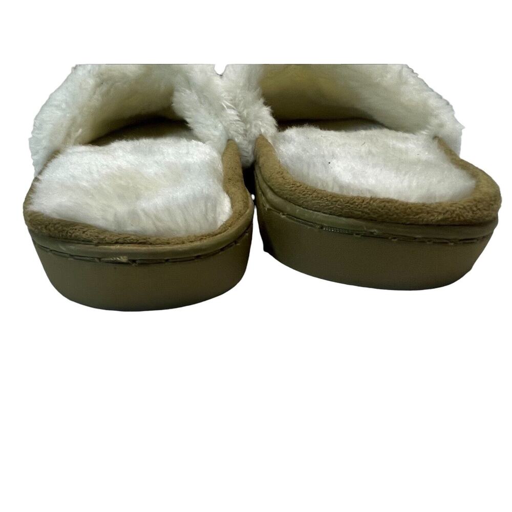 Slip On Slippers Fleece Faux Fur Lined Size XL Open Back NWOT - Picture 6 of 7